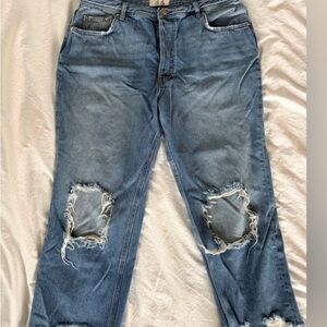 2 PAIRS-  We The Free Distressed Blue Jeans